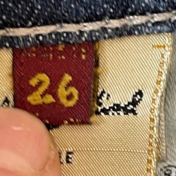 7 For All Mankind Mid Rise Original Bootcut Jeans Sz 26 - Picture 8 of 11